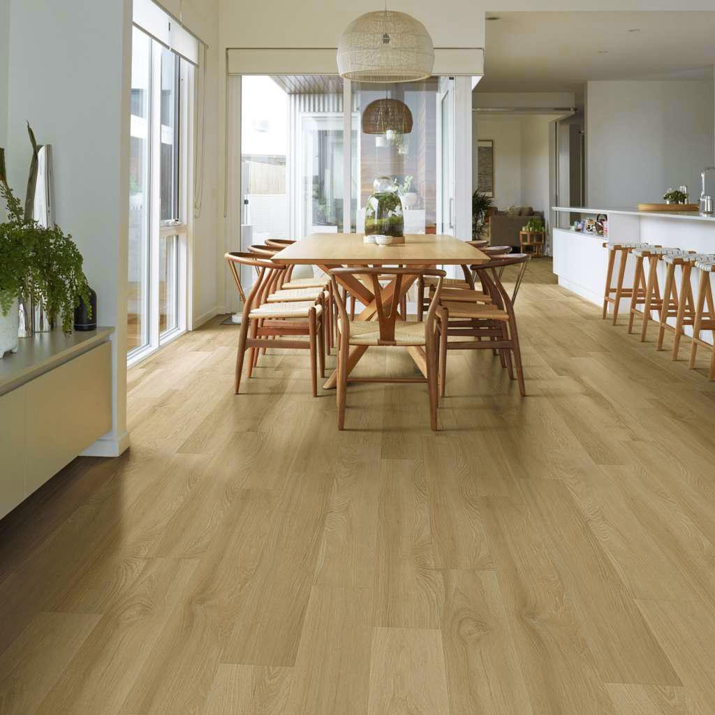 SPECIAL CLOSEOUT - MADE IN THE USA - Shaw Mainstreet Clic - White Sands - 7" x 48" Waterproof Click Together Luxury Vinyl Plank 01112 - Sample