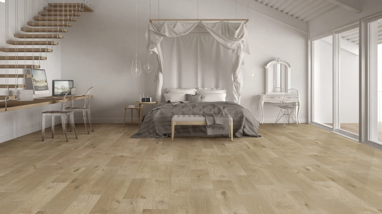 Special Closeout - COREtec Advanced+ Pronto Oak 9" x 86" Waterproof Engineered Vinyl Plank Flooring with Attached Cork Underlayment 05018 - Sample