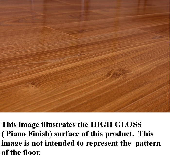Shaw Radiant Luster Polo High Gloss - 5" x 48" - 14mm Laminate Flooring with Attached Pad 00855 - Sample