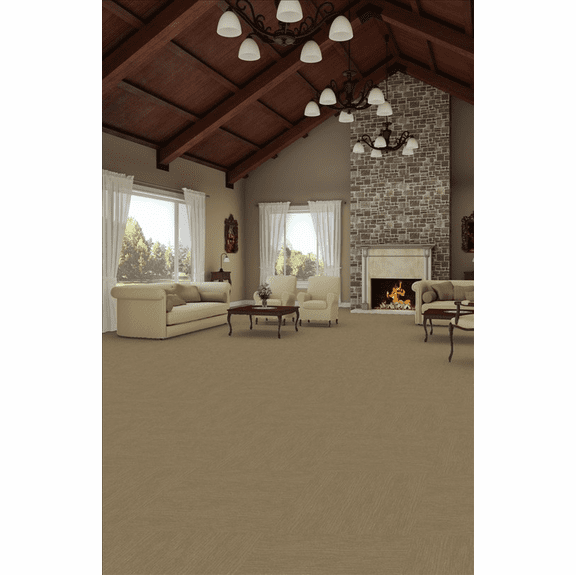 SPECIAL CLOSEOUT - Shaw Patcraft Metallix Aged Brass 9" x 36" Loose Lay Luxury Vinyl Flooring 00760 - Sample