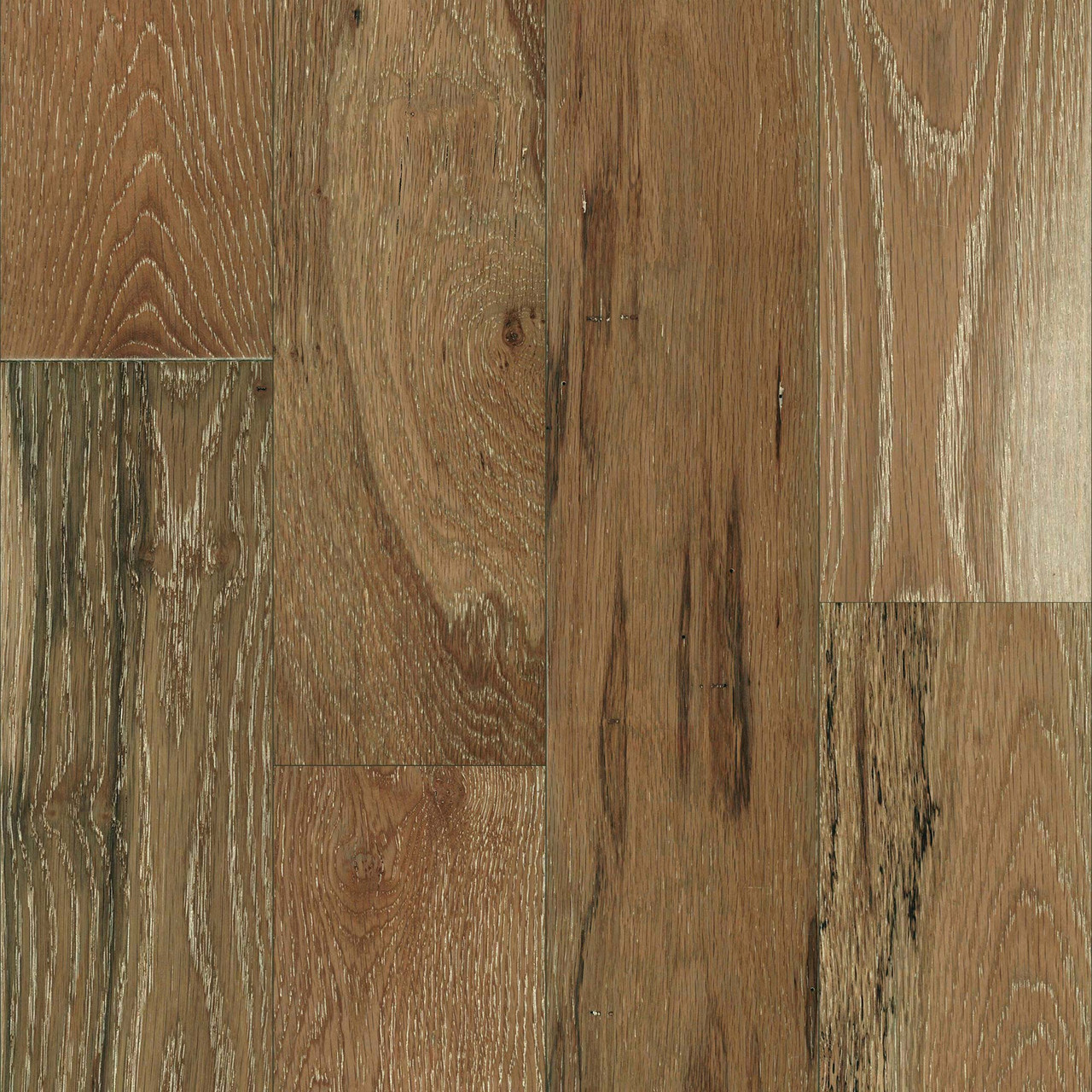 Mullican Artisian Wirebrushed Oak Tangier 5" Wide 3/4" Solid Hardwood Flooring 23229 - Sample
