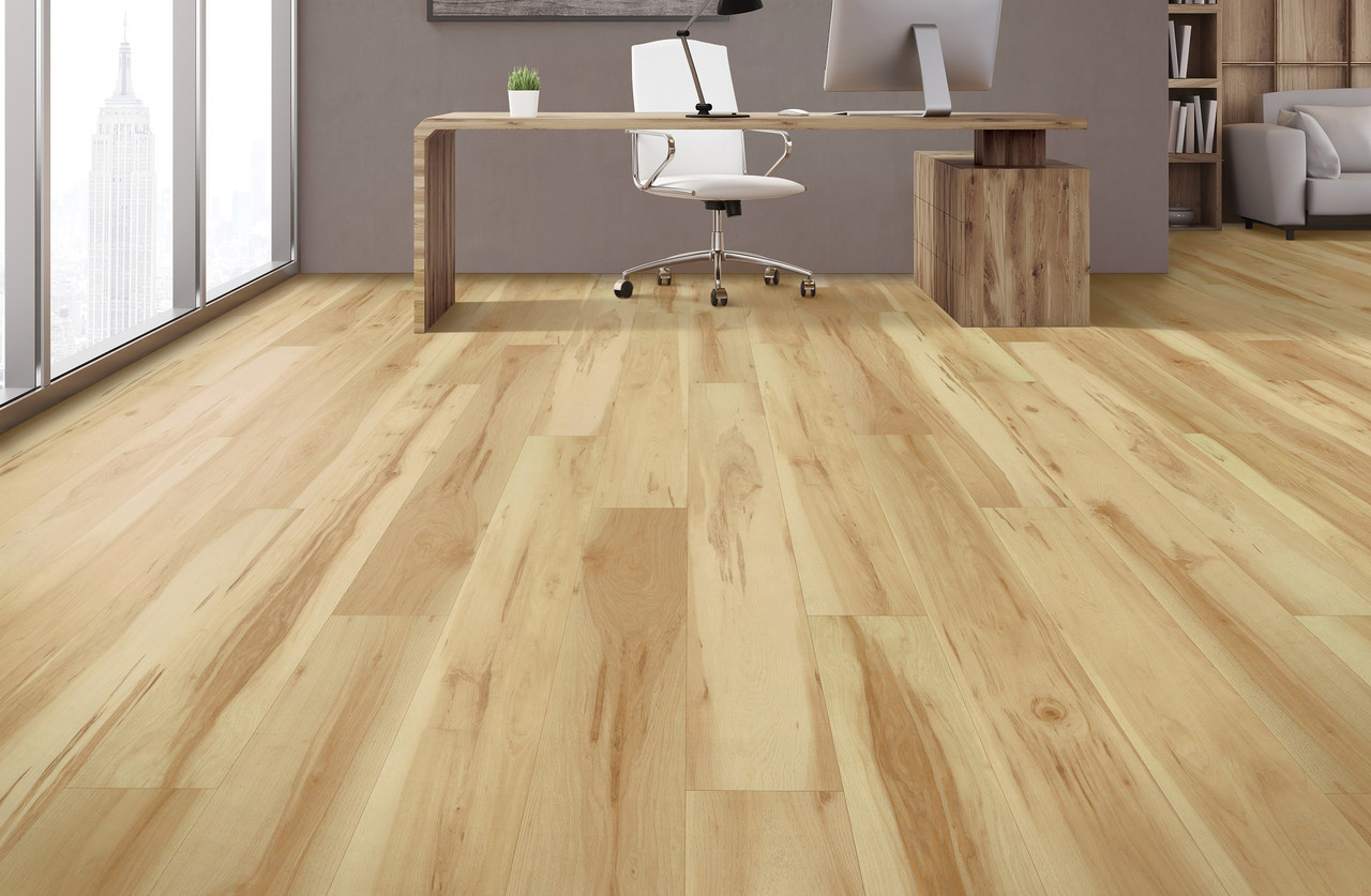 Supreme Click Elite Vinyl Plank Pro XL Weathered Cedar 9" x 60" Waterproof Rigid Core Vinyl Plank with Attached Pad - Sample