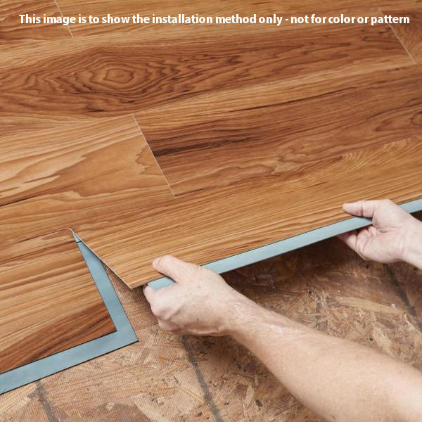 PRICE DROP ALERT - Allure African Wood Dark Grip Strip Luxury Vinyl Plank 6" x 36" Water Resistant Flooring 429 - Sample