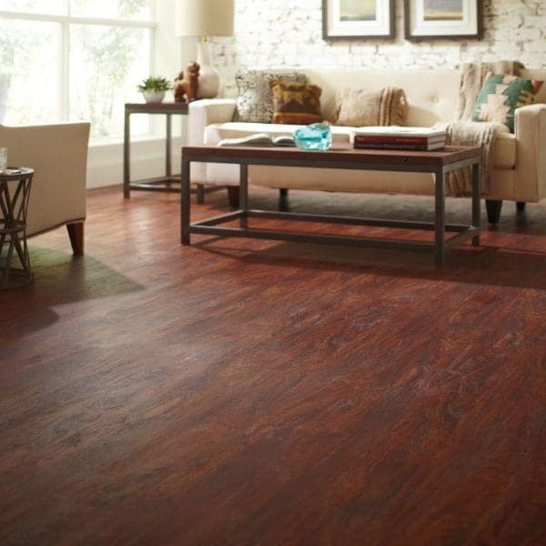 PRICE DROP ALERT - Armstrong Allure Cherry Grip Strip Luxury Vinyl Plank 6" x 36" Water Resistant Flooring 971 - Sample