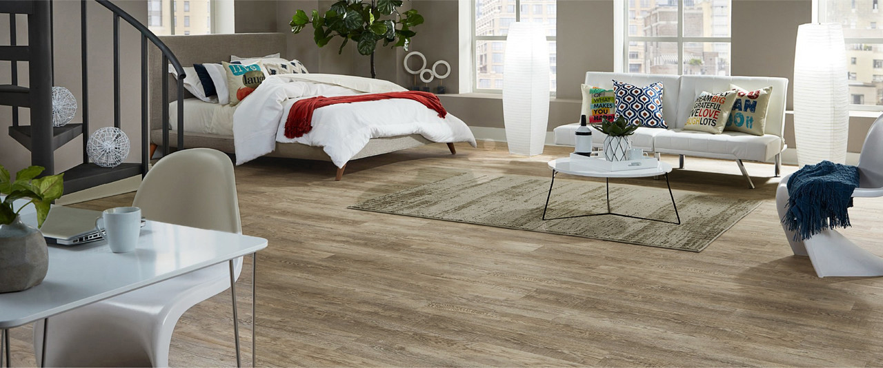Master Design Yukon Collection Aspen Hickory Rigid Core Waterproof Flooring 9" x 60" Waterproof Luxury Vinyl Plank Flooring DE0164 - Sample