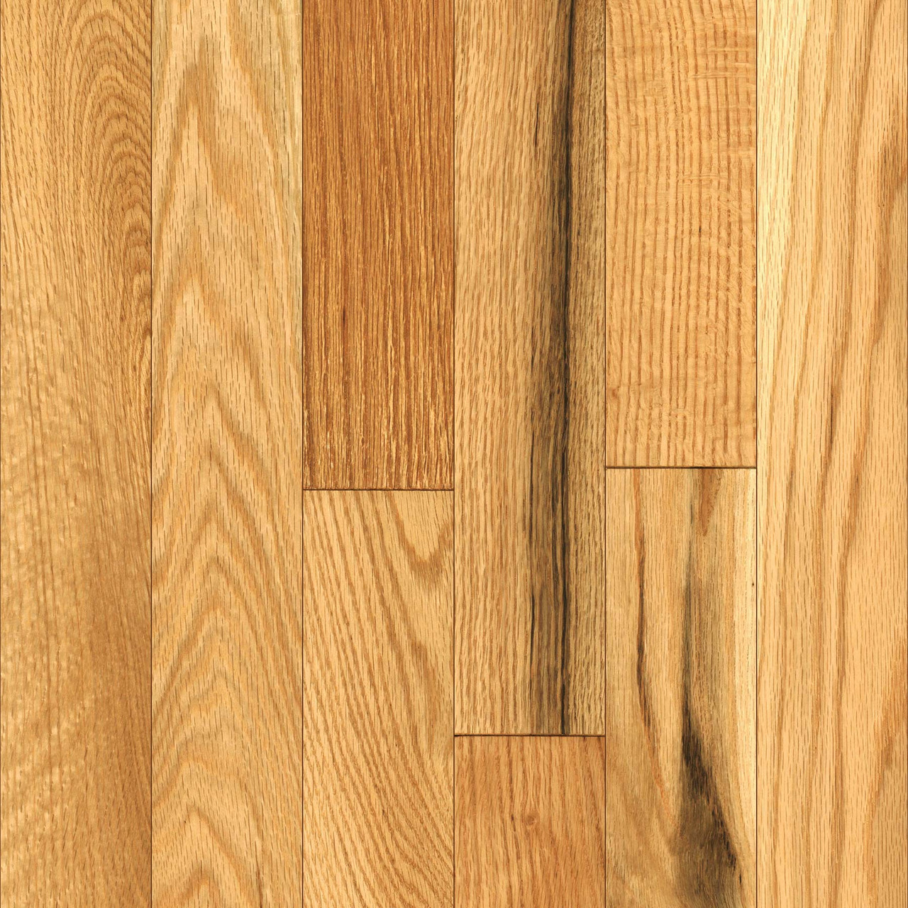 Mullican Red Oak Natural 3" Wide 3/4" Solid Hardwood Flooring 25577 - Sample