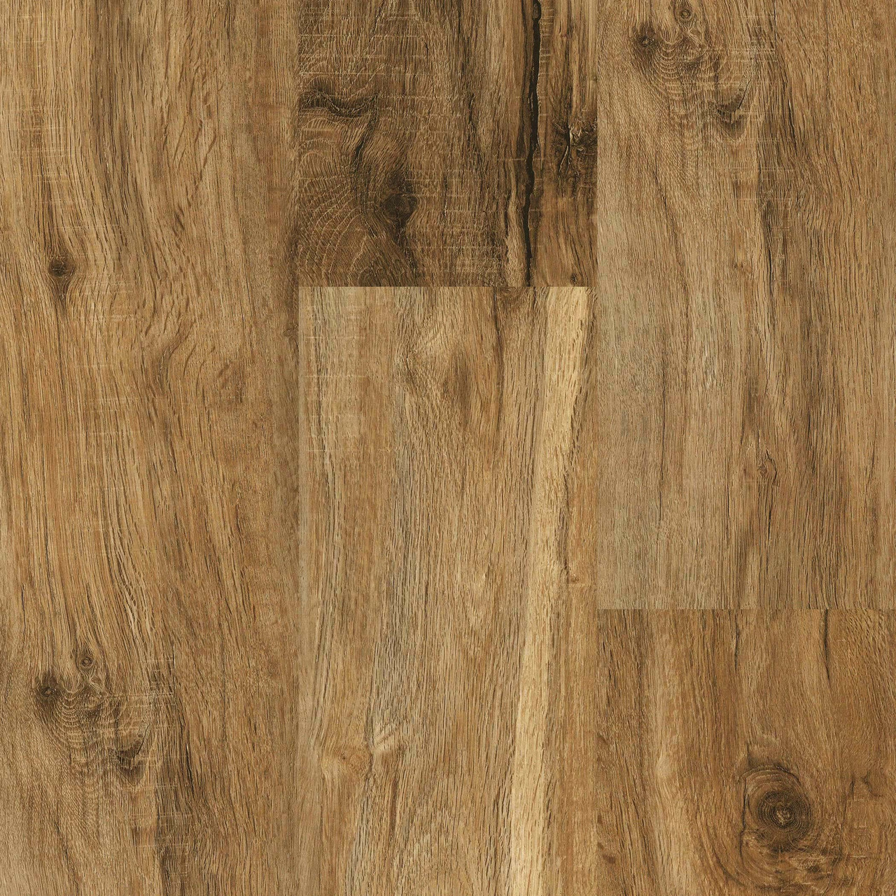 Bel-Air Collection Moonridge Distressed Hickory Rigid Core Waterproof Flooring 7" x 48" Waterproof Luxury Vinyl Plank Flooring AA47 - Sample