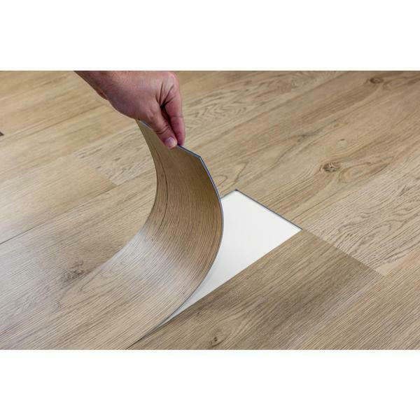 Attached Pad - KOLAY Luxury Vinyl Loose Lay Waterproof Flooring 9" x 48" Tavern 06312PAD - Sample