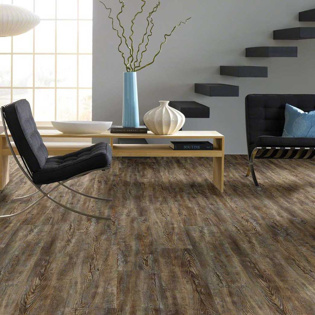 Shaw Floorte Pro Series Impact Tattered Barnwood Waterproof Luxury Vinyl Plank 7" x 48" 0717 - Sample