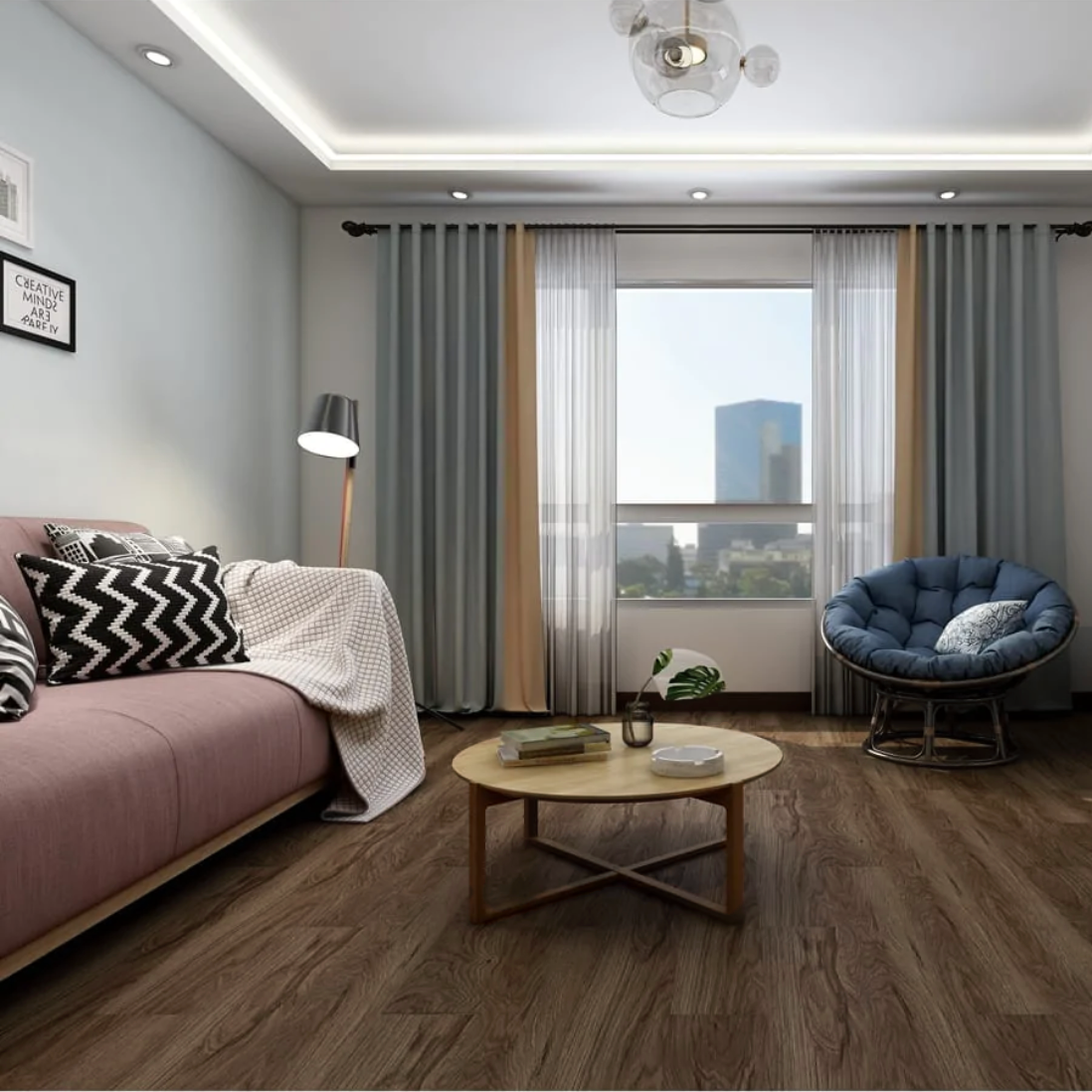 Bel-Air Collection Canyon Oak Rigid Core Waterproof Flooring 7" x 48" Waterproof Luxury Vinyl Plank Flooring DE0096 - Sample