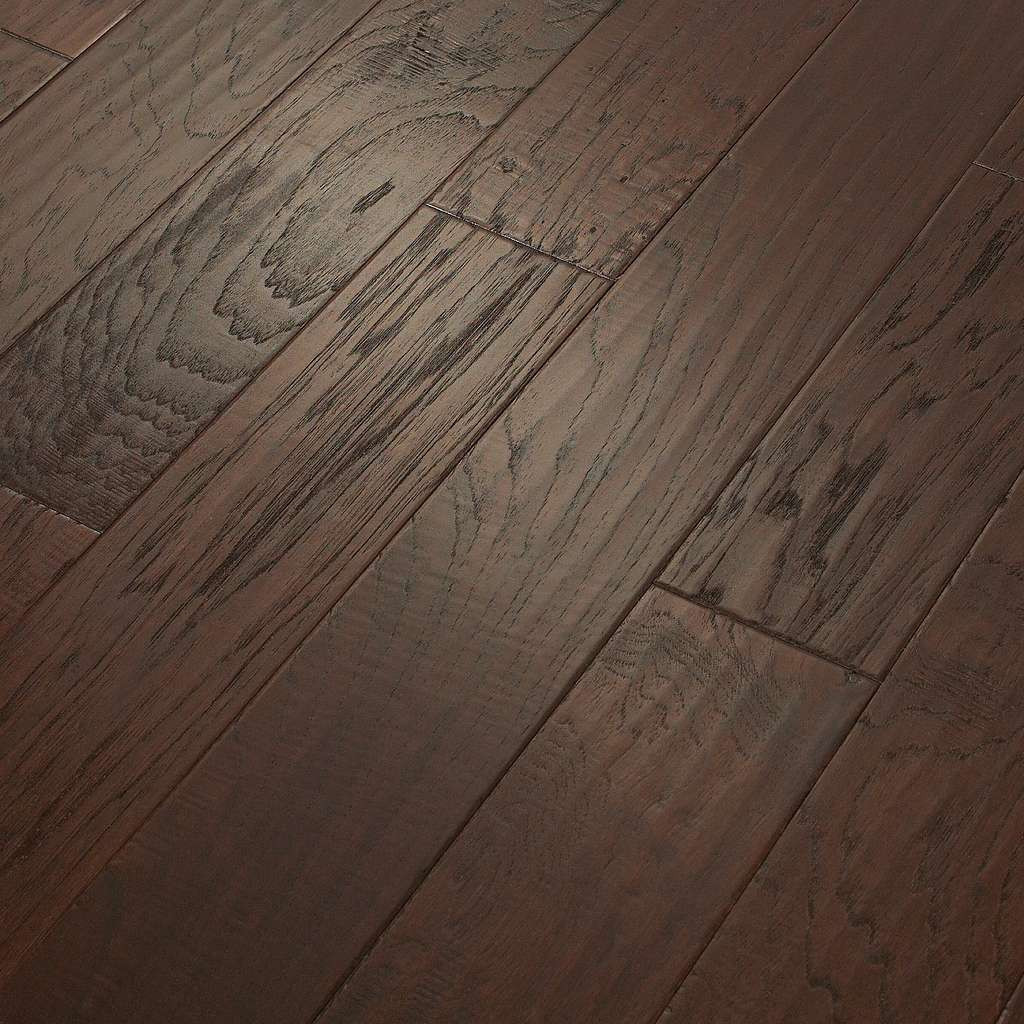 Shaw Arbor Place Evening Shade Hickory 5" Wide 3/8" Thick Engineered Hardwood 00634 - Sample
