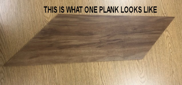 CLEARANCE - 40 mil Wear Layer - Shaw Patcraft Wood Planx Facet - Dark Cherry - 12" x 24" 40 mil Wear Layer Loose Lay Luxury Vinyl Flooring 00790 - Sample