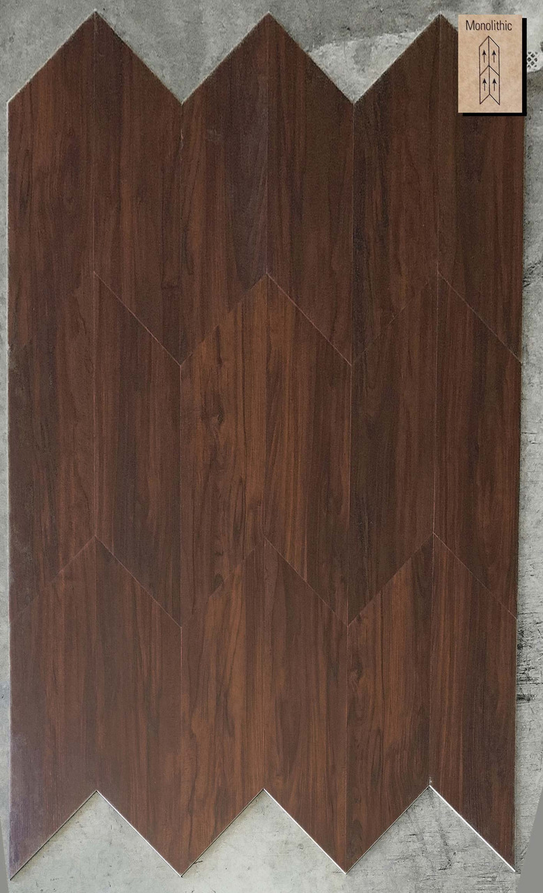 CLEARANCE - 40 mil Wear Layer - Shaw Patcraft Wood Planx Facet - Dark Cherry - 12" x 24" 40 mil Wear Layer Loose Lay Luxury Vinyl Flooring 00790 - Sample
