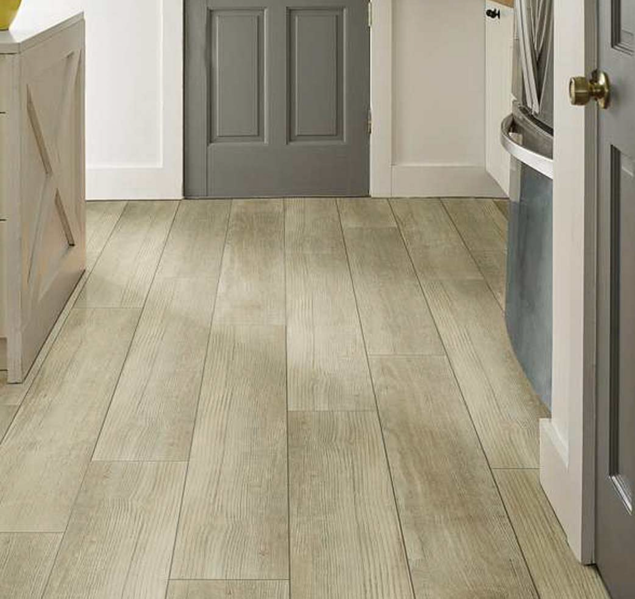 20 mil Wear Layer - Shaw Adventure HD - Olive Branch - 7" x 48" Luxury Vinyl Click Together 07082 - Sample