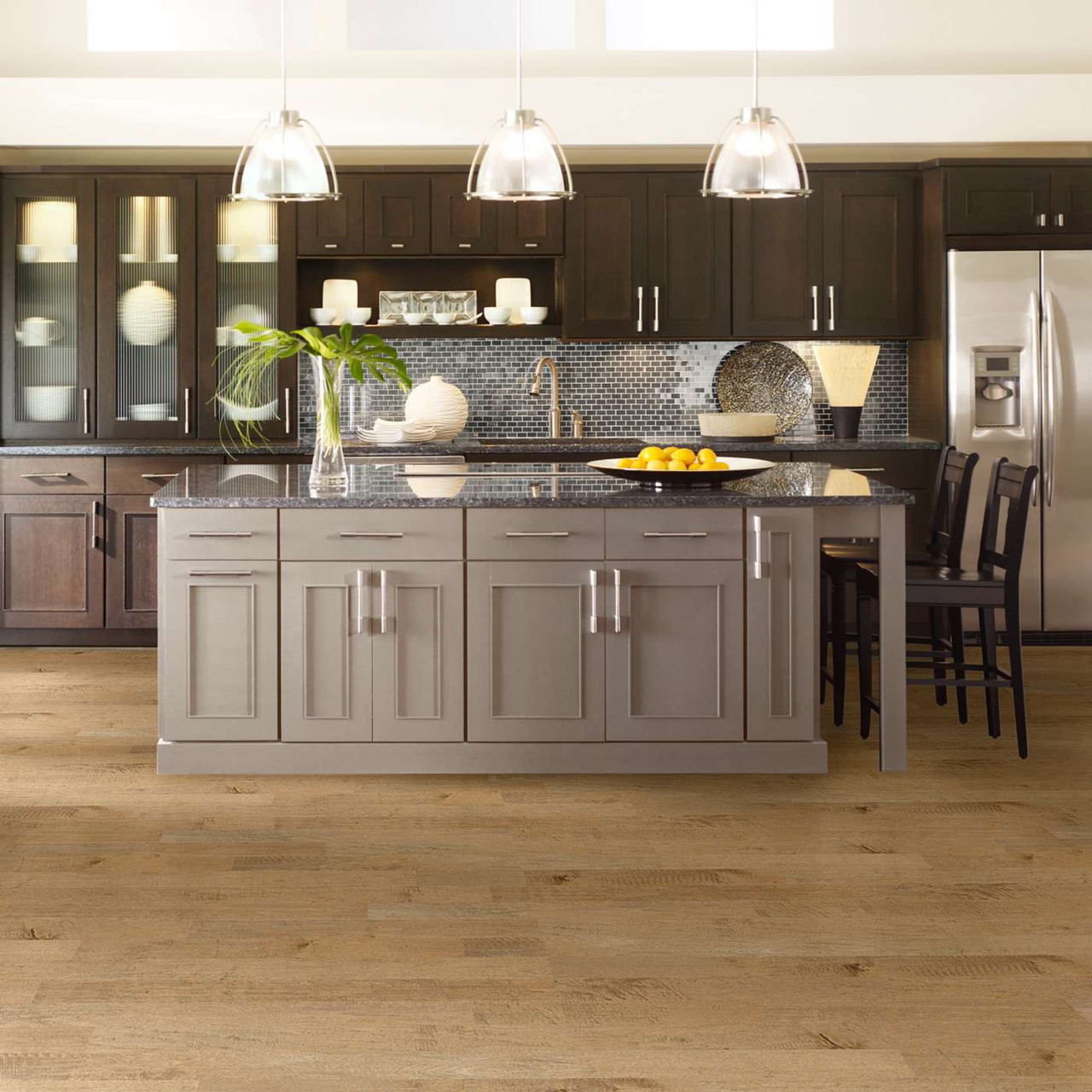 BIG SAVINGS - Shaw EPIC Plus Yukon Maple Gold Dust 5" Wide 3/8" Thick Engineered Hardwood 01001 - Sample