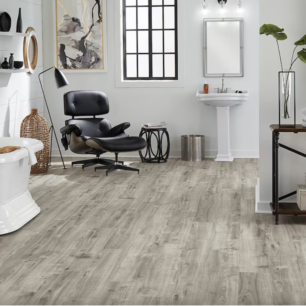 Pergo DuraCraft +WetProtect English Isle Oak 7.5" x 48" Waterproof Vinyl Plank with Attached Pad 67869-920 - Sample