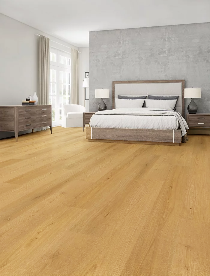 SPECIAL PURCHASE - Bel-Air Collection - Ramsey Natural Oak - Rigid Core Waterproof Flooring 7" x 48" Waterproof Luxury Vinyl Plank Flooring DE0477 - Sample