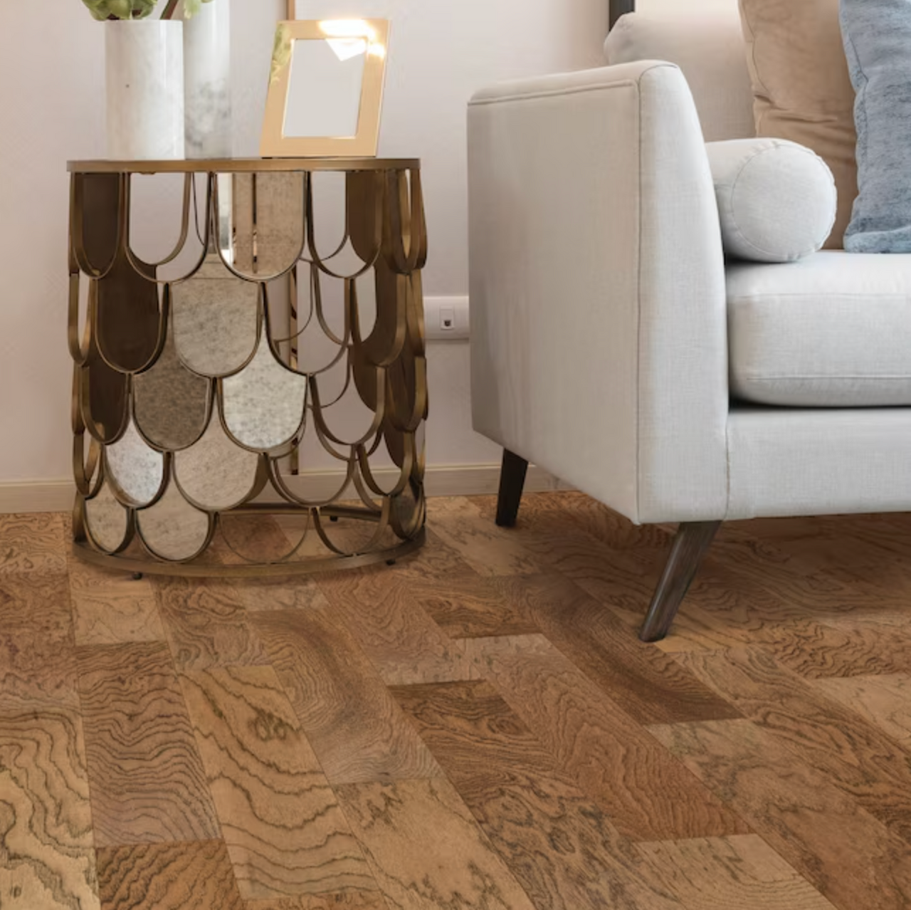 PREMIUM PRODUCT - 100% WATERPROOF HARDWOOD - Shaw Smartcore COREtec - Hawks Crest Hickory - Waterproof Genuine Hardwood - 5" Wide x Random Lengths 05005 - Sample