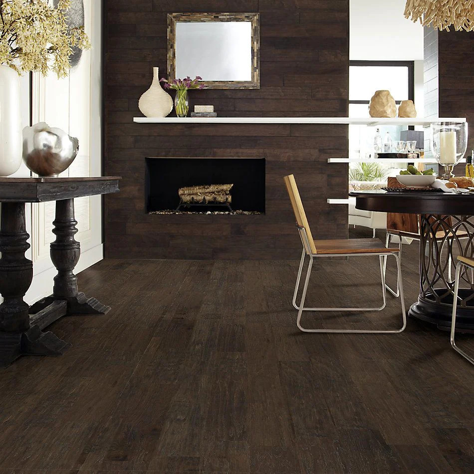 PRICE DROP ALERT - Shaw MK2 Stonehenge Hardwood 6.38" Wide 3/8" Thick Engineered Wirebrushed Hickory Hardwood SH0289W00510 - Sample
