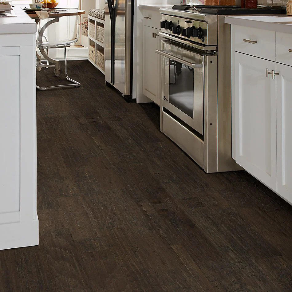 PRICE DROP ALERT - Shaw MK2 Stonehenge Hardwood 6.38" Wide 3/8" Thick Engineered Wirebrushed Hickory Hardwood SH0289W00510 - Sample