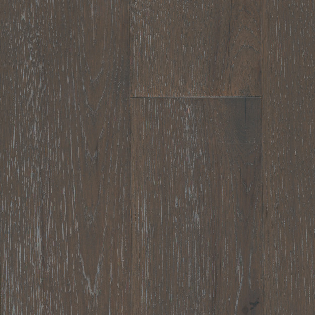 100% Waterproof Hardwood - Robbins HydroGuard Deep Mountain Wirebrushed Hickory Click Together Engineered Hardwood - 6.5" Wide 1/2" Thick with Attached Pad - EHHG75L15W - Sample