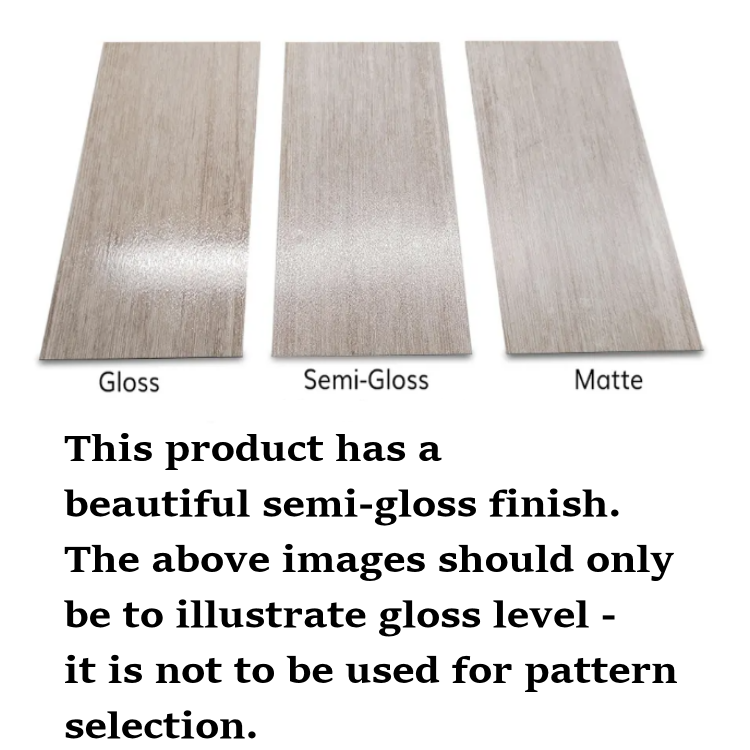 PRICE DROP ALERT - Loose Lay - Monochrome Series - Luna - 9" x 36" 5mm thick - Waterproof LVT -0500 - Sample