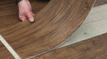 PRICE DROP ALERT - Loose Lay - Monochrome Series - Terra - 9" x 36" 5mm thick - Waterproof LVT -0550 - Sample
