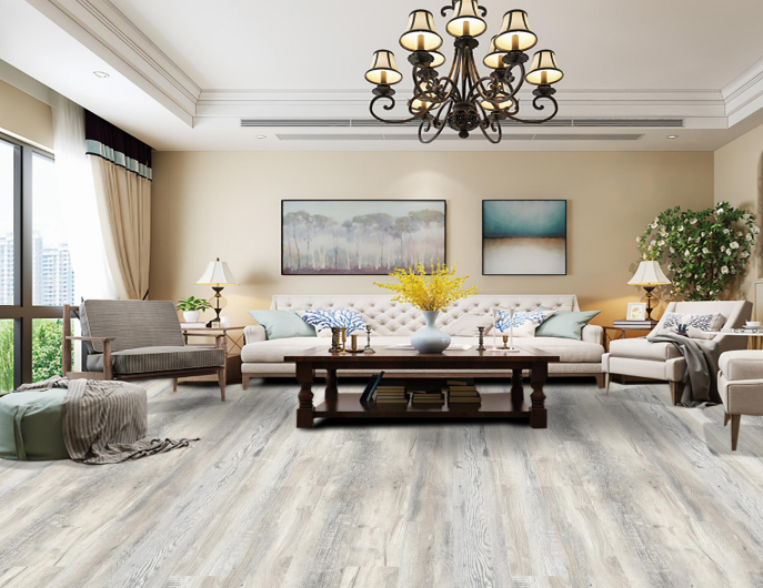 ULTRA ADISA PLANK COLLECTION - Shadow - Rigid Core - Waterproof Flooring with Attached Pad 9" x 60" Waterproof Luxury Vinyl Plank Flooring 08452 - Sample