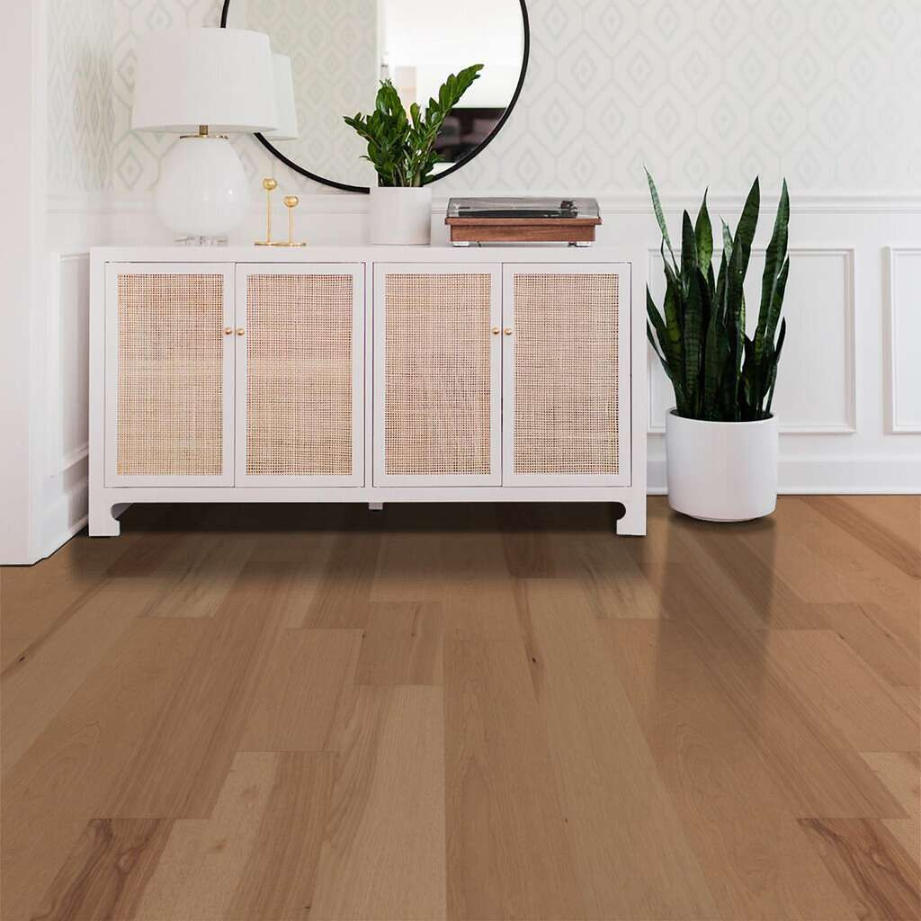 BIG SAVINGS - Shaw Sanctuary Hickory Hardwood Repose - 6.38" Wide - 1/2" Thick Hand Scraped Hickory Engineered Hardwood SH0343W02060 - Sample