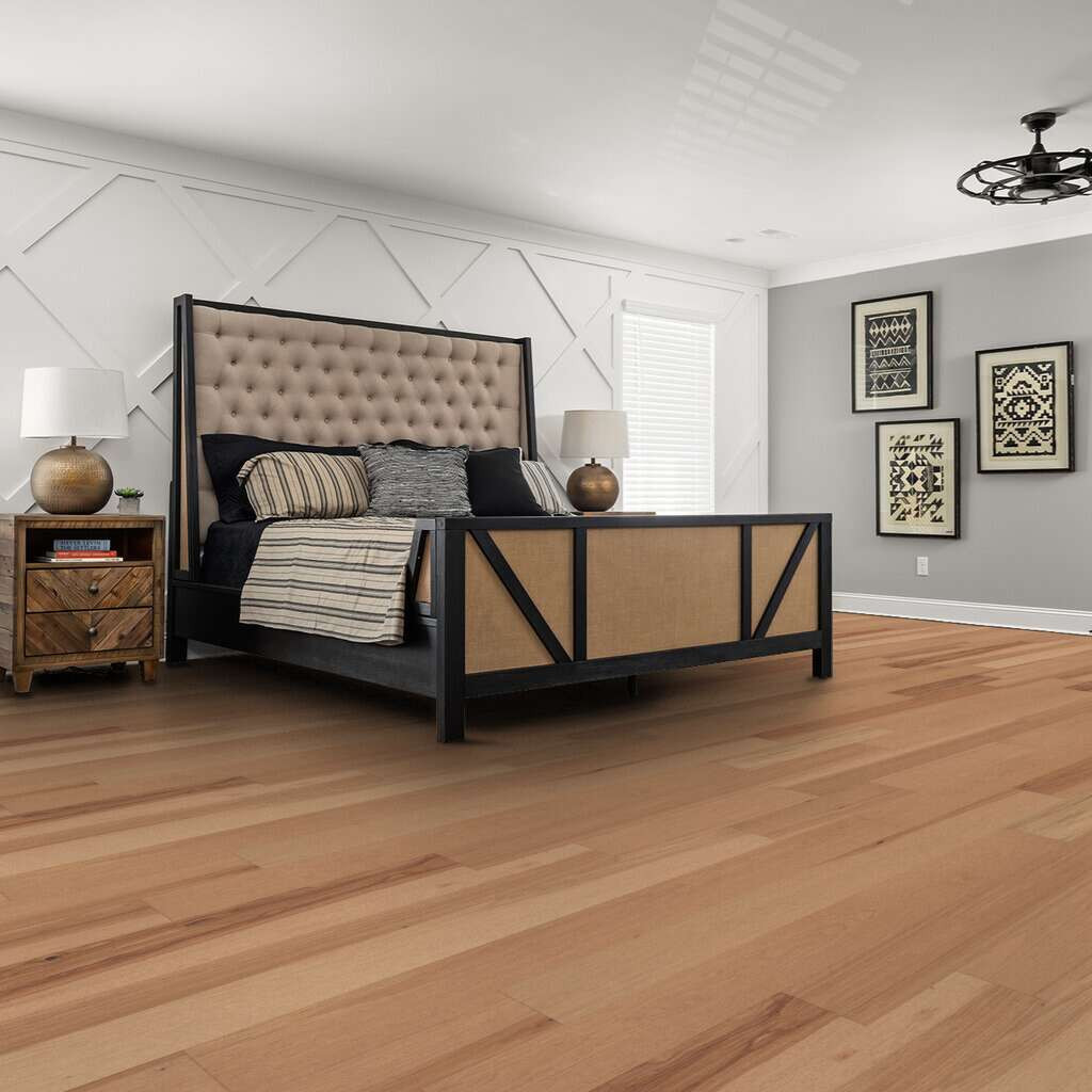 BIG SAVINGS - Shaw Sanctuary Hickory Hardwood Repose - 6.38" Wide - 1/2" Thick Hand Scraped Hickory Engineered Hardwood SH0343W02060 - Sample