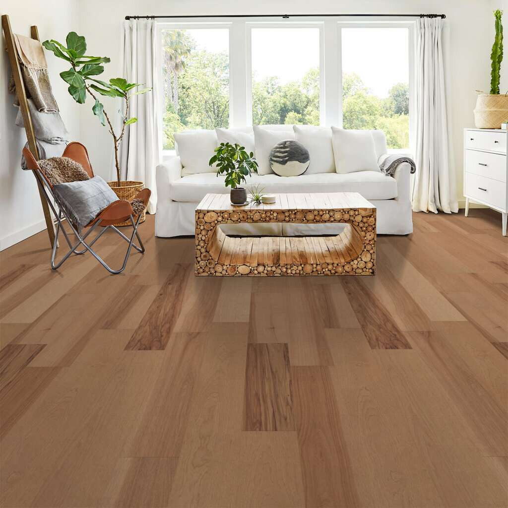 BIG SAVINGS - Shaw Sanctuary Hickory Hardwood Repose - 6.38" Wide - 1/2" Thick Hand Scraped Hickory Engineered Hardwood SH0343W02060 - Sample