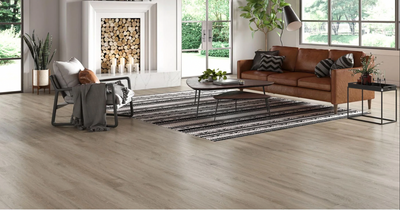 Nova Floor - Maybree HDC Barrel Oak Hayes - Rigid Core - Waterproof Flooring with Attached Pad 7.75" x 71.5" HAYES - Sample