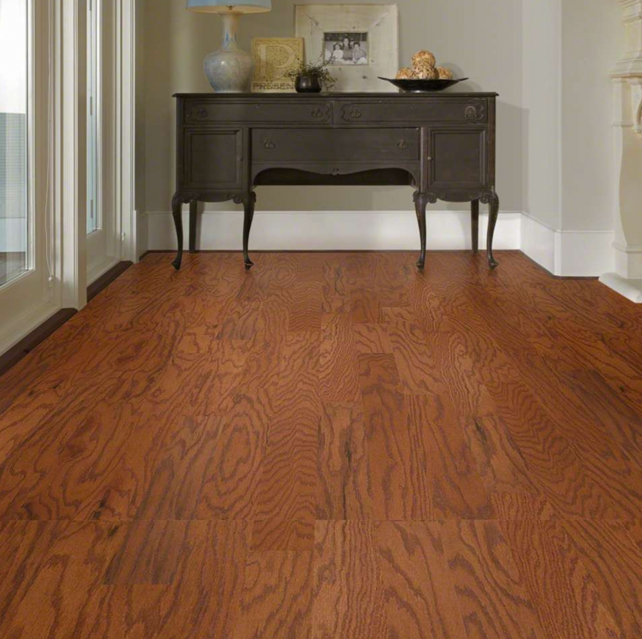 Shaw Ruger Oak Saddle 3" Wide 3/8" Thick Engineered Hardwood 070000 - Sample