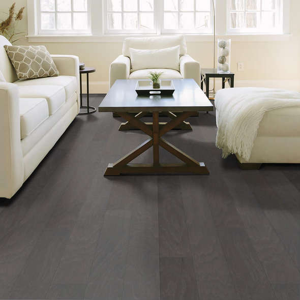 Shaw Northington Smooth Sable Hickory 5" Wide 1/2" Thick Engineered Hardwood 0358W09022 - Sample