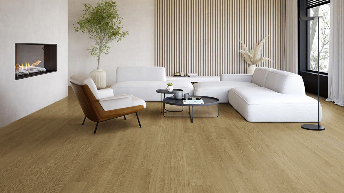 PRICE DROP ALERT - Winterwood Collection - New Castle Oak - Rigid Core - Waterproof Flooring with Attached Pad 9" x 60" Waterproof Luxury Vinyl Plank Flooring 00L-004 - Sample
