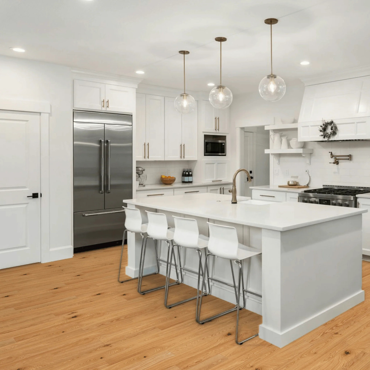 Capella Smooth Natural Oak - 5" Wide -1/2" Thick - Engineered Hardwood Flooring EKCS54L01SEE - Sample