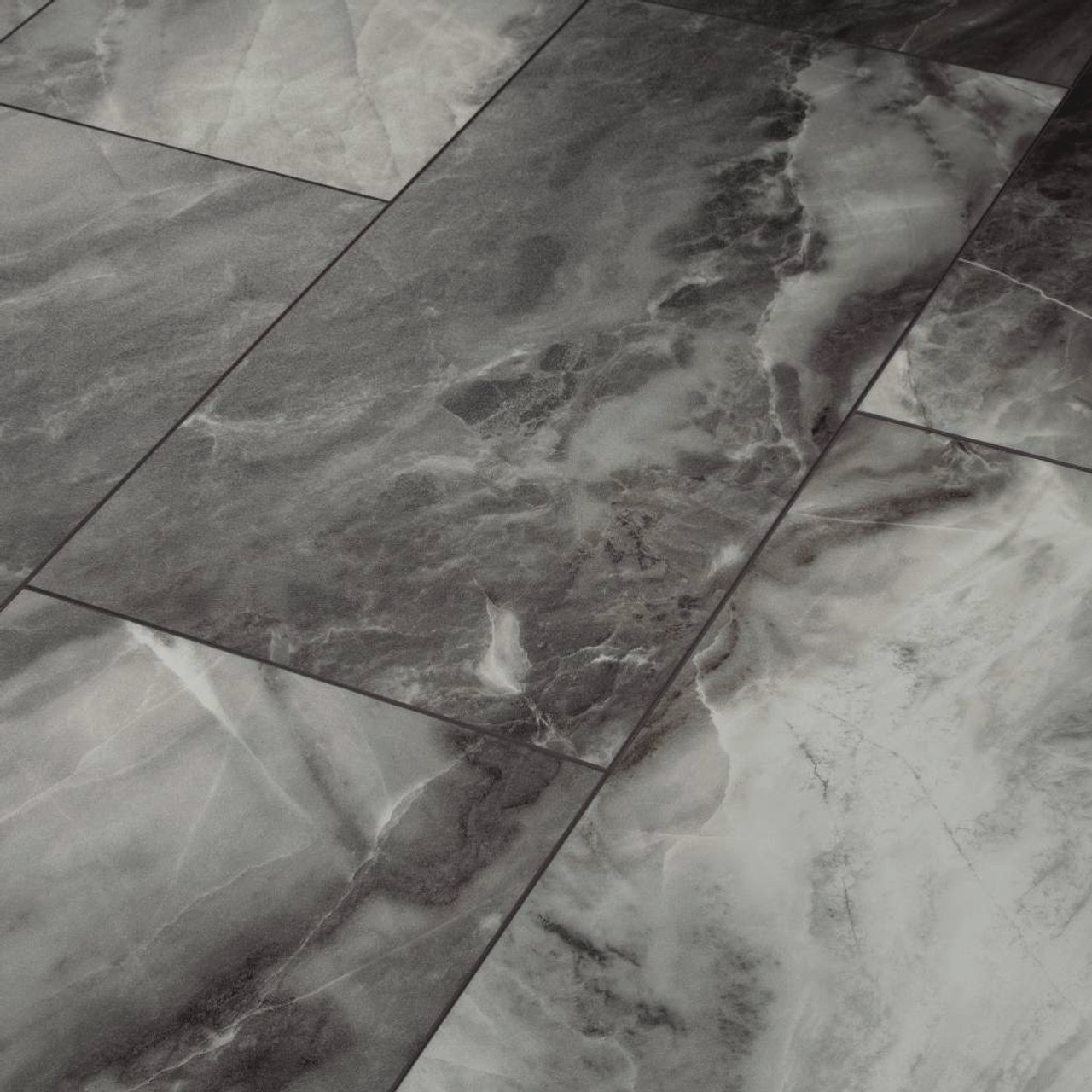Shaw Paragon Tile Plus - Obsidian - 12" x 24" Waterproof Luxury Vinyl with Attached Pad SHV345805134