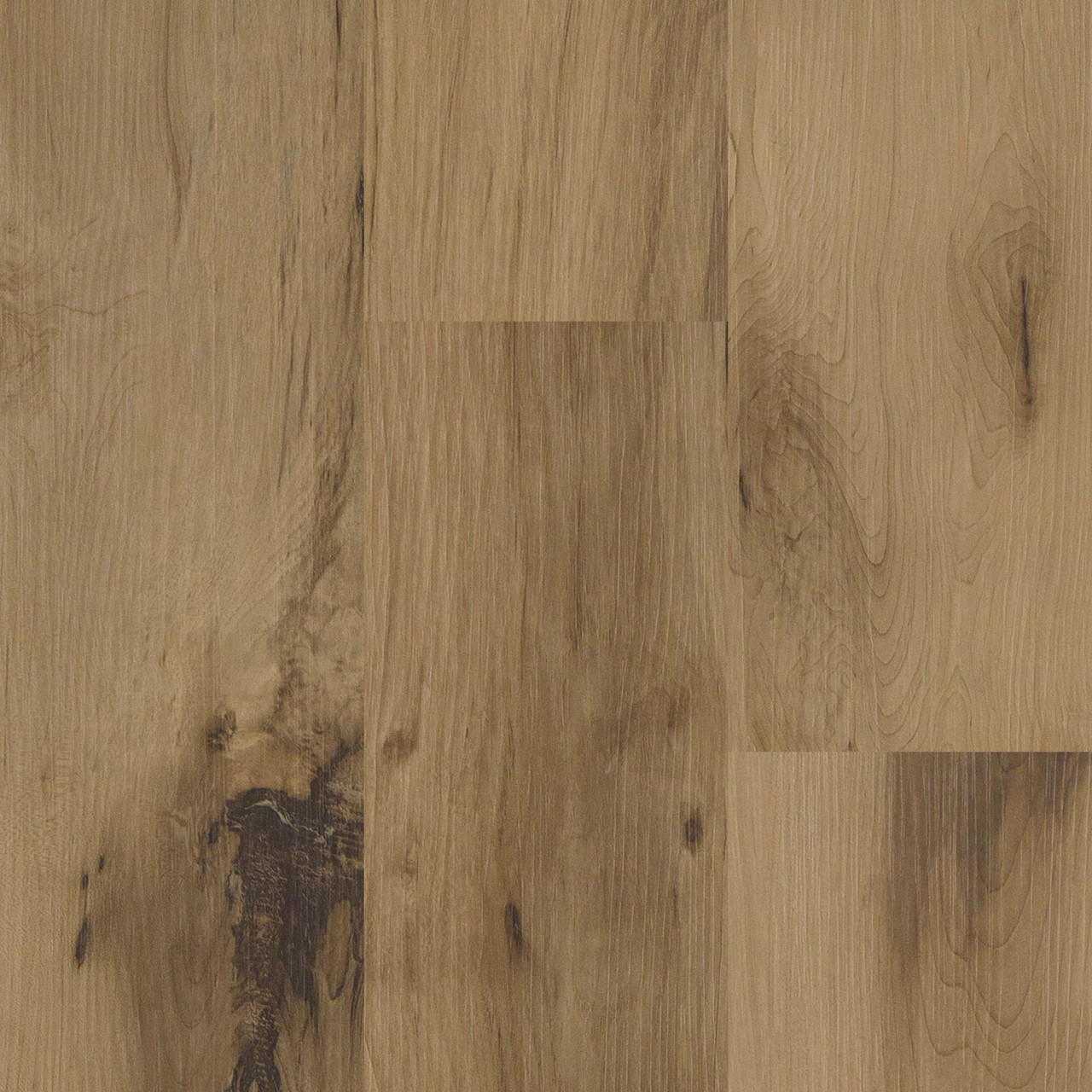 Highland Collection -American Natural Hickory - 5mm Thick - 12 mil Wear Layer - Rigid Core - Waterproof Flooring with Attached Pad 7.17" x 48.03" 0163-P - Sample