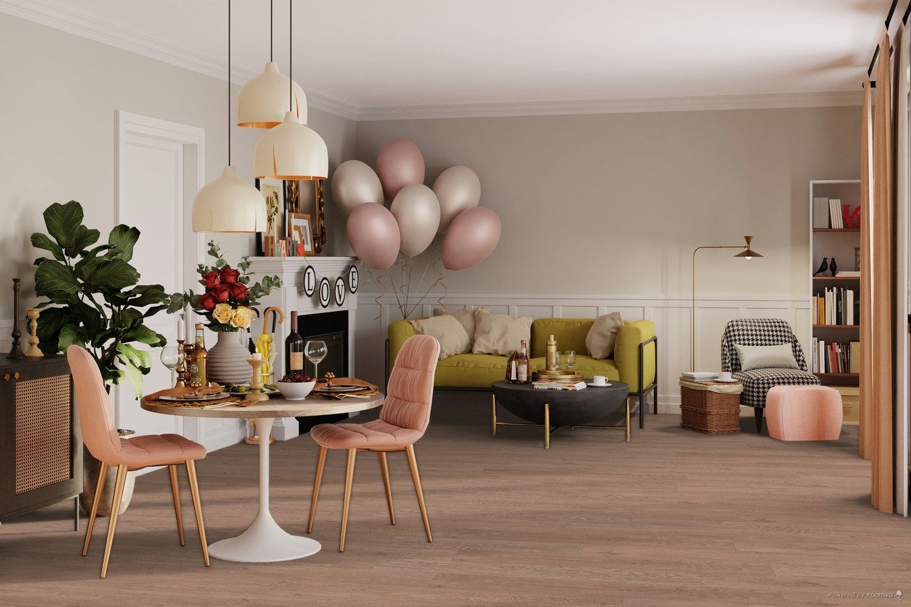 Engineered Floors - PUREGRAIN HD - Cavern- 5mm Rigid Core 7"x48" - Waterproof Flooring with Attached Pad 656 - Sample
