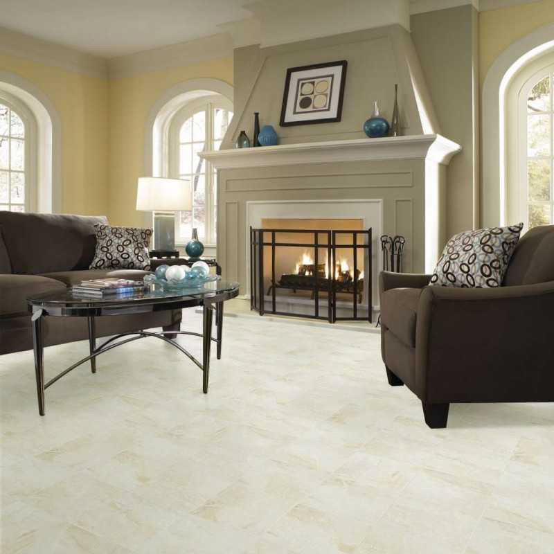 Master Design Collection - Mt Everest Slate - 12" x 24" - 8 mm Thick - Waterproof Vinyl Tile Flooring with Attached Pad 7671 SQFT Price : 2.89 room