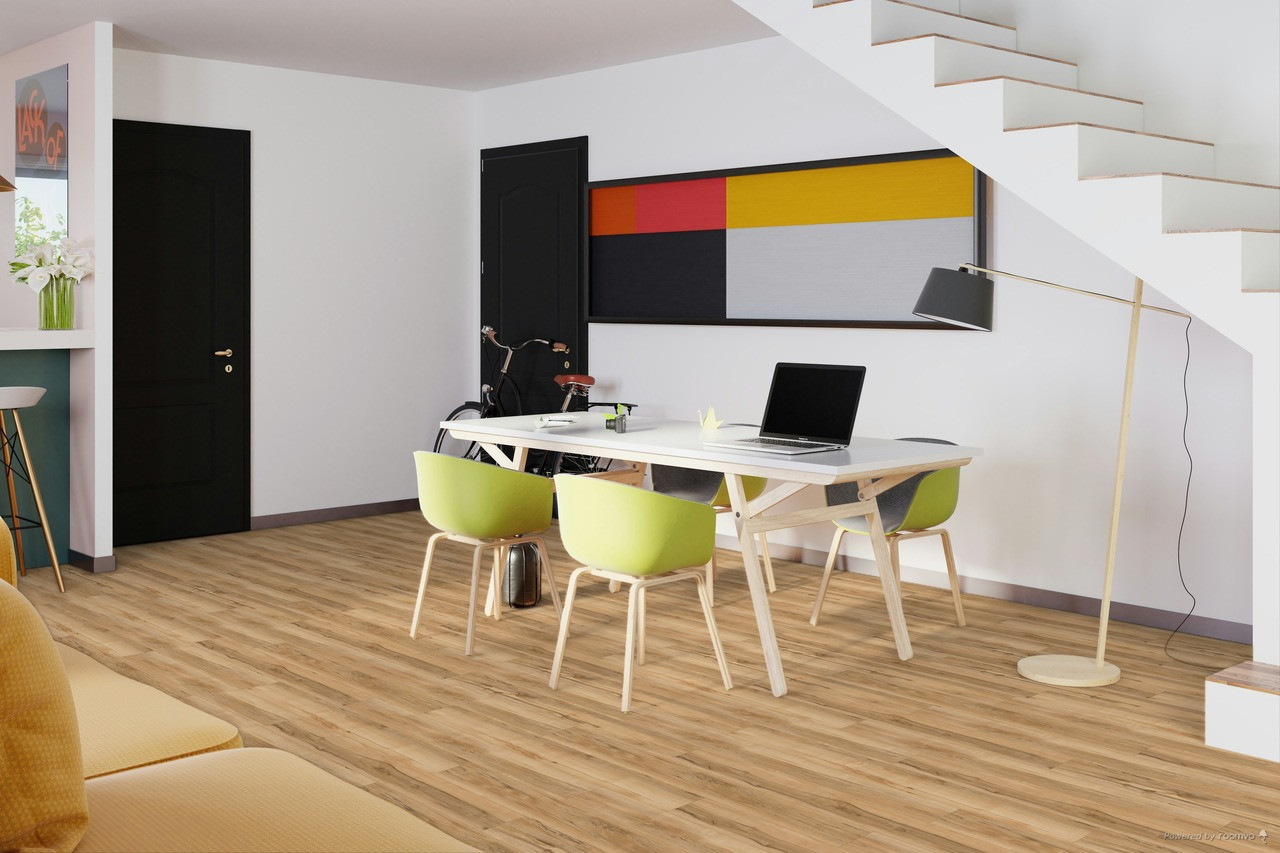 Wellmade HDPC - Contempory Maple - Glue Down 7.48" x 48.03" Luxury Vinyl Plank 899038 - Sample