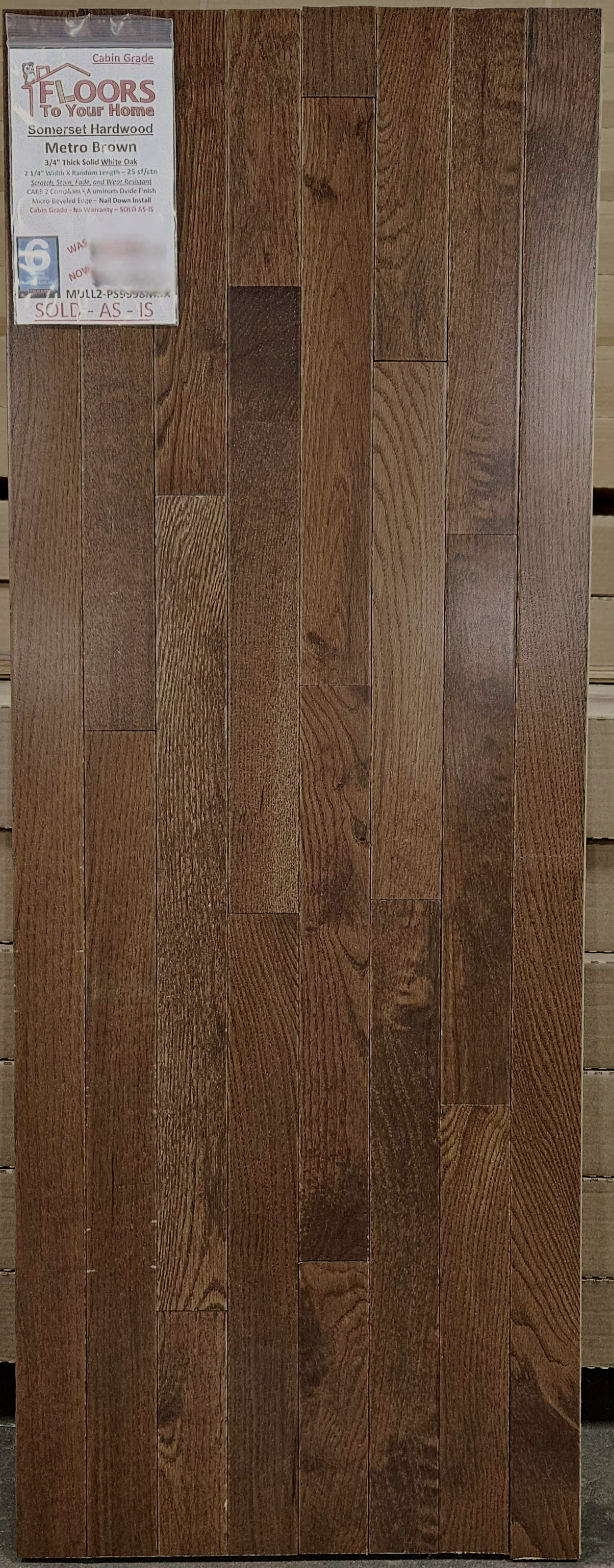 Somerset Hardwood Metro Brown Oak 5" Wide 3/4" Solid Hardwood Flooring PS9999MBB5   display