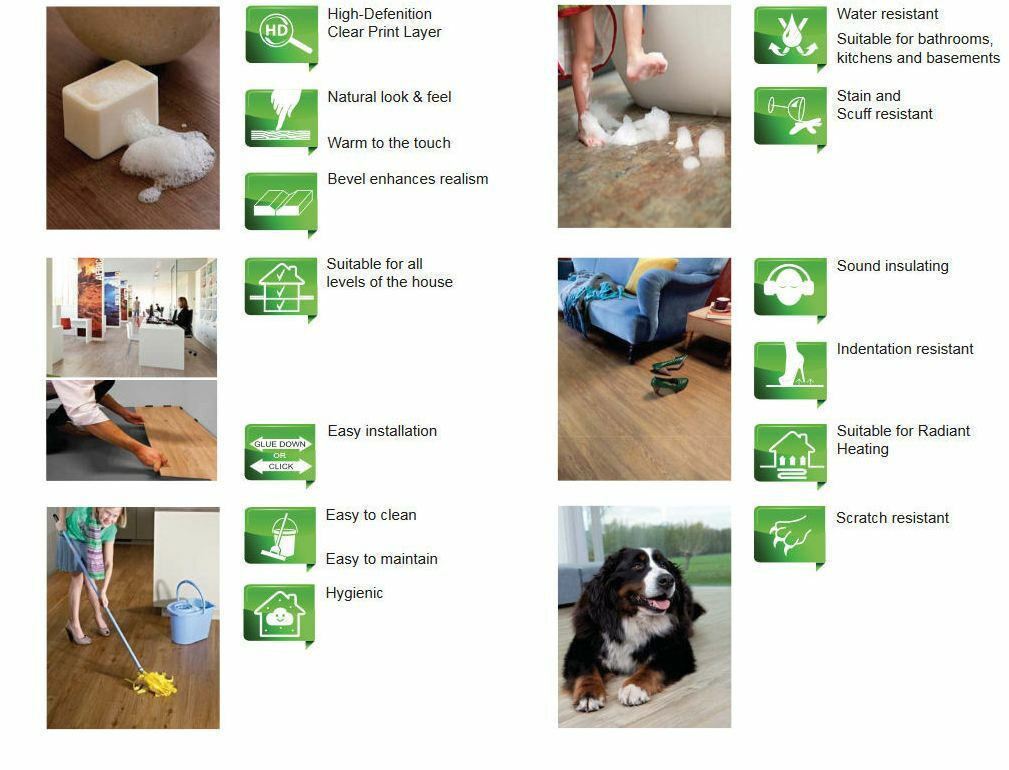 features and benefits of Luxury Vinyl Flooring