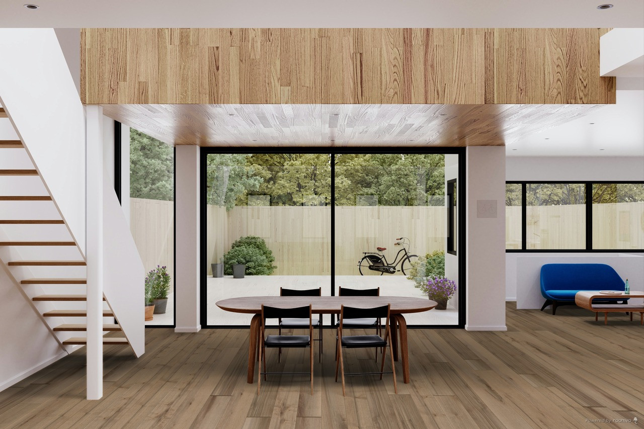 Shaw Reflections Sliced Maple - Toned - 7" Wide - 1/2" Thick - Engineered Repel Smooth Hardwood room