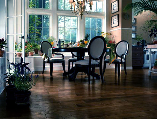 Pergo Max Hardwood Oak Chocolate Click Together 5" Wide Engineered Hardwood PUO45-11 - Sample