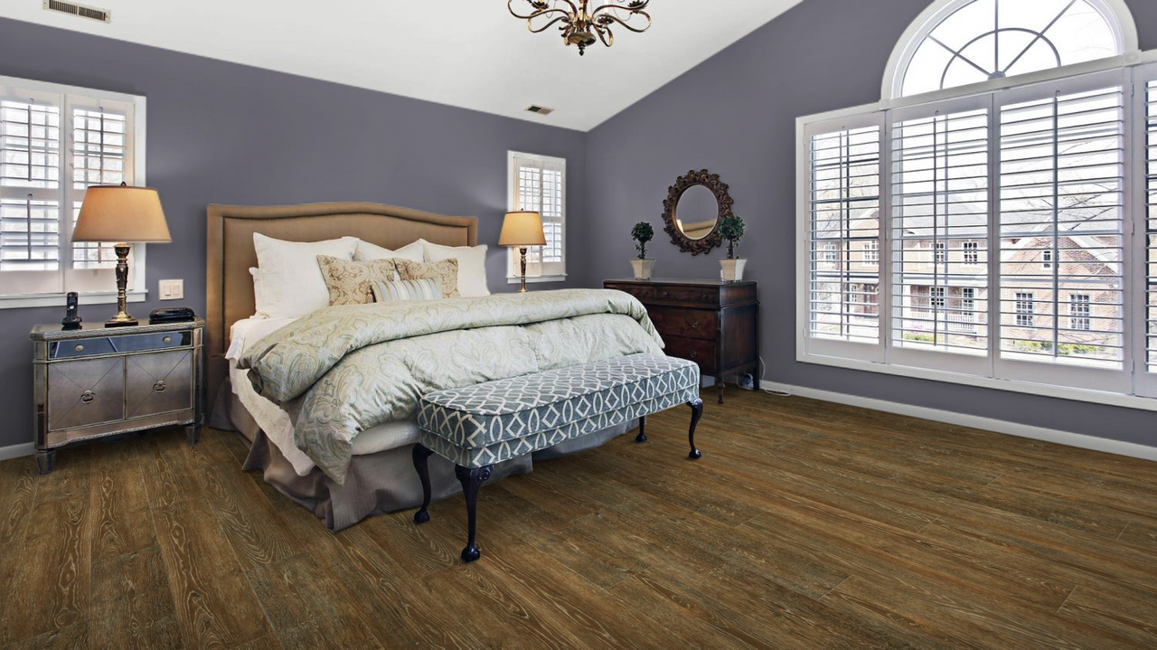 SPECIAL BUY MetroFlor Konecto Engage Genesis 600 Fumed 6009 Waterproof LVP Flooring 7.48" x 47.64" by MetroFlor - Sample