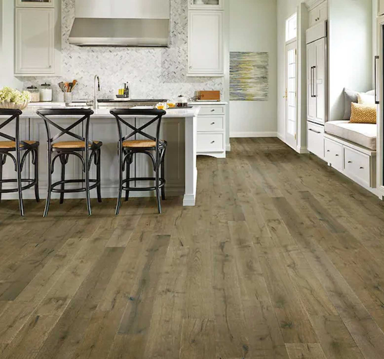 Bruce Hardwood Time Honored Oak Gray 7.25" Wide Engineered Hardwood Flooring EKHD73L61W - Sample