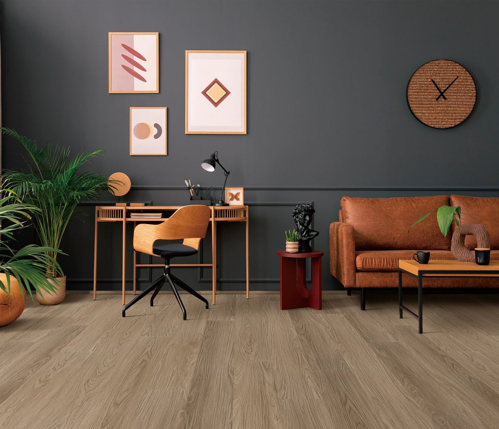 COREtec Pro Premium - Cardington Walnut - 9" x 72" - Waterproof Luxury Vinyl Plank Flooring with Attached Cork UV96804042 - Sample