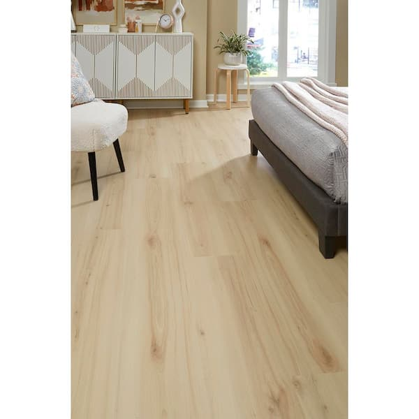 LIFEPROOF - Meadowlark Maple - 9.56"x 60" x 7mm Thick - Click Lock - Waterproof Luxury Vinyl Plank Flooring with Attached Pad 26164 - Sample