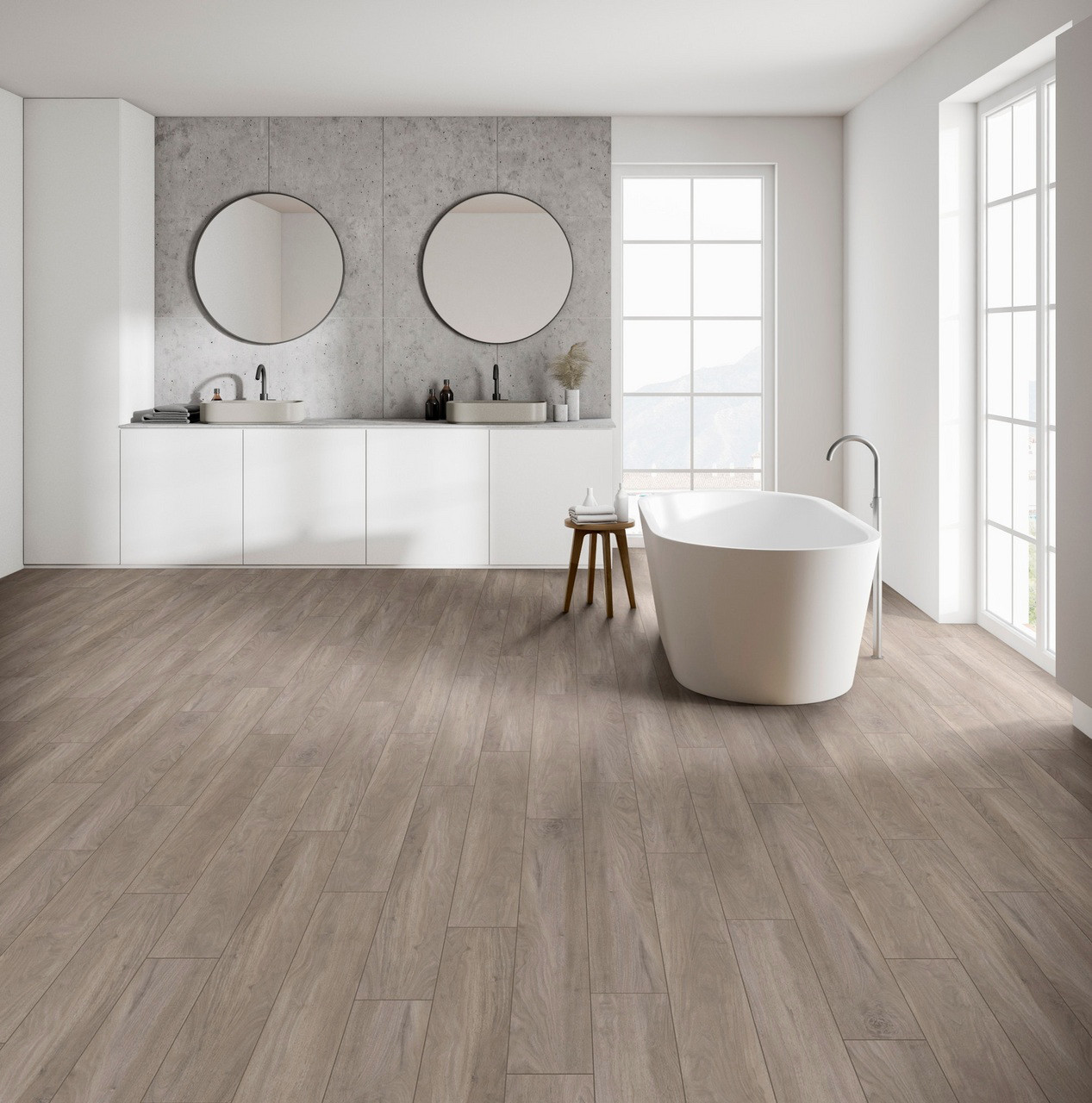 Major Brand Name - Old Wharf Walnut - Waterproof Luxury Vinyl Plank 7" x 48" V199905155 SQFT Price : 2.99